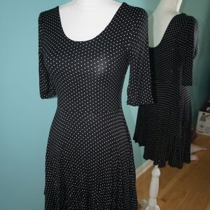 Forever 21 Mblack & white polka dot low back dress